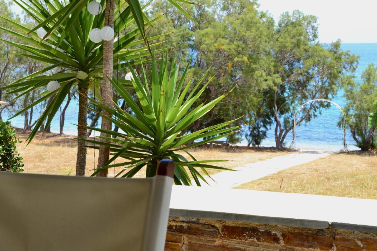 Beach House Set In A Beautiful Bay Karystos  Luaran gambar