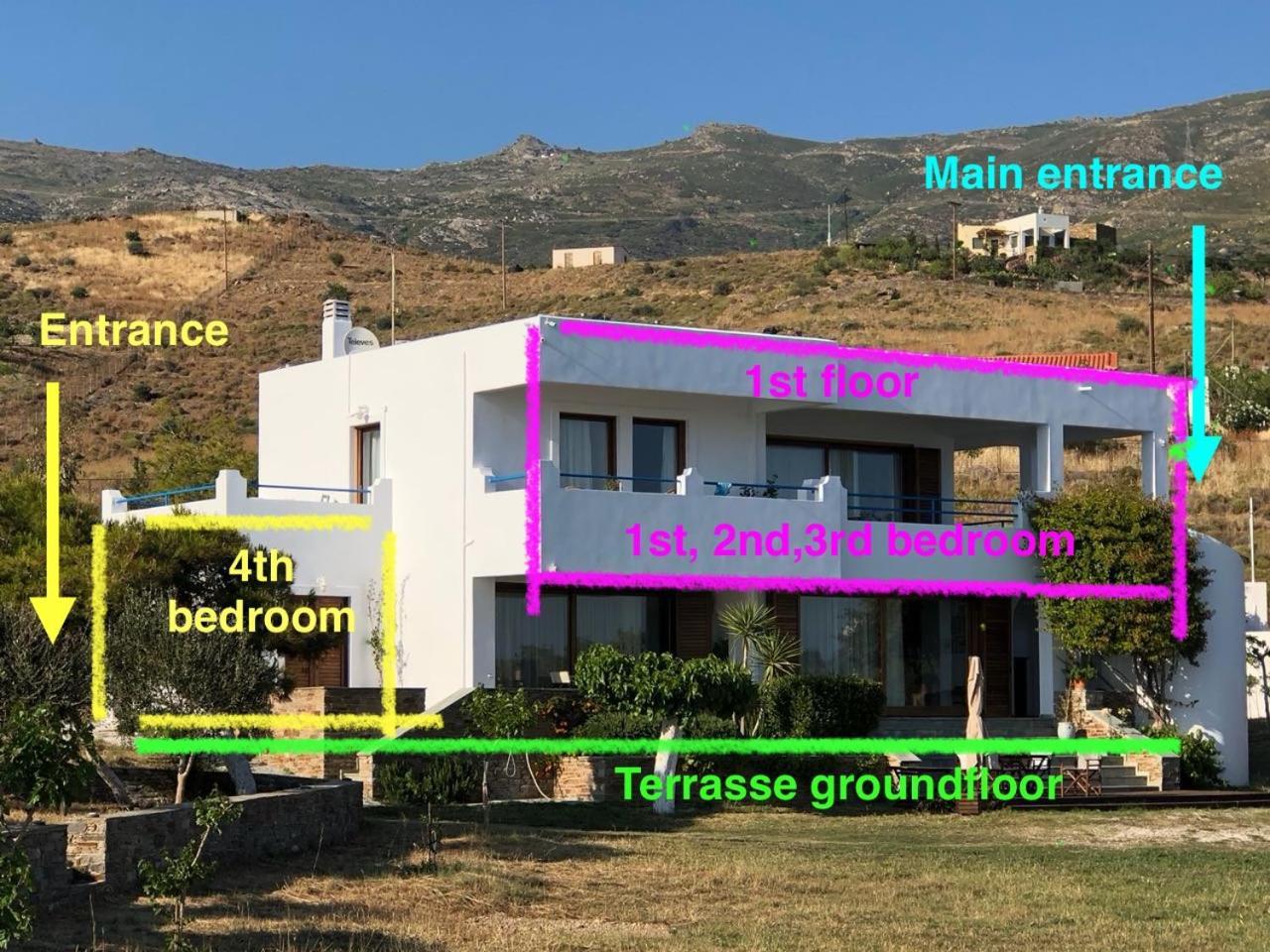 Beach House Set In A Beautiful Bay Karystos  Luaran gambar